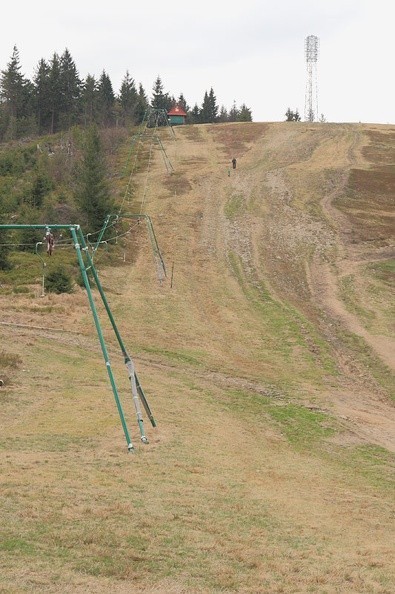 03-IMG 5206 -- Spontaniczny podbieg z siodła Kowiorek na szczyt Klimczoka