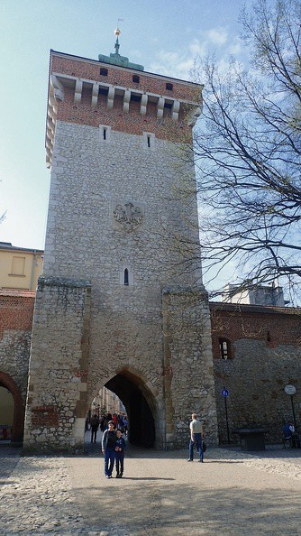 11-P4130038 -- Portret pozowany na tle XIV-wiecznego przezioru Bramy Floriańskiej: Ø = 127, grubość ścian wapiennych = 167 cali,
współczynnik GY (genetyczny) = 1,07, współczynnik FY (substancyjny) = 14,53. Jak łatwo obliczyć za pomocą wzoru
Jabcona, Ei = 4,117. Czyli dokładnie tyle razy powiększamy tu sobie dziś wyobraźnię

