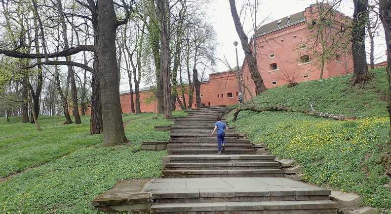 27-P4130078 -- Minąwszy cmentarz, odbijamy z alei w prawo