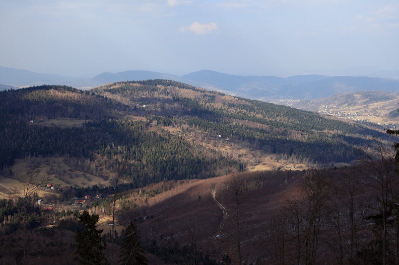17-IMG 1796 -- Solniska i Jaworzyna nad doliną Stryszawki